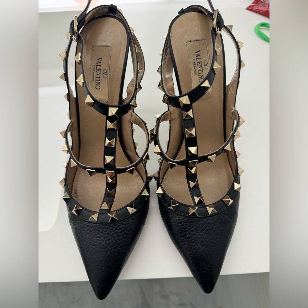 Valentino Garavani Rockstud Black Size 39 1/2